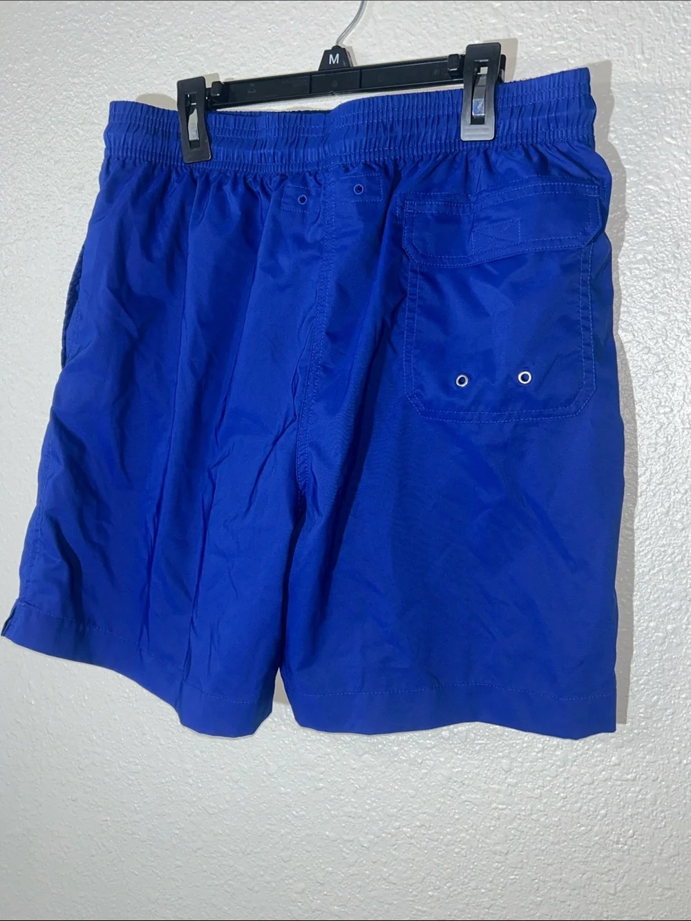 Brooks Brothers Men's Royal Blue Swim Shorts with Drawstring